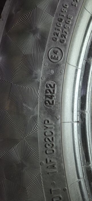 CONTINENTAL Contakt 6 летни гуми 225/55/19 дот2422 7мм грайфер