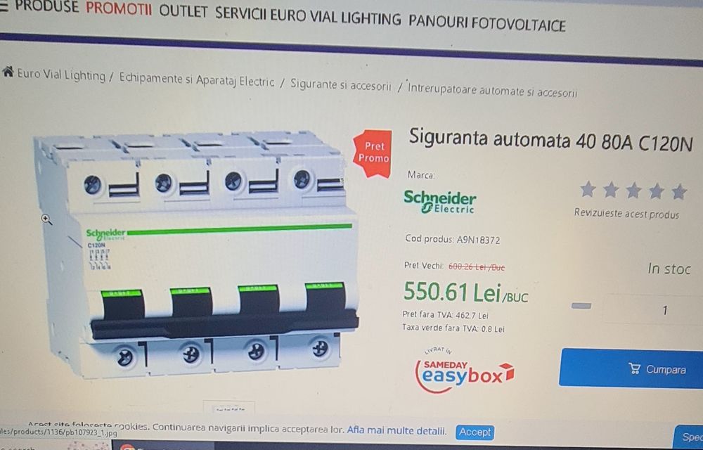 Schneider 80A VIGI 300mA, Schneider 4p 25A, Eaton  4p 25A