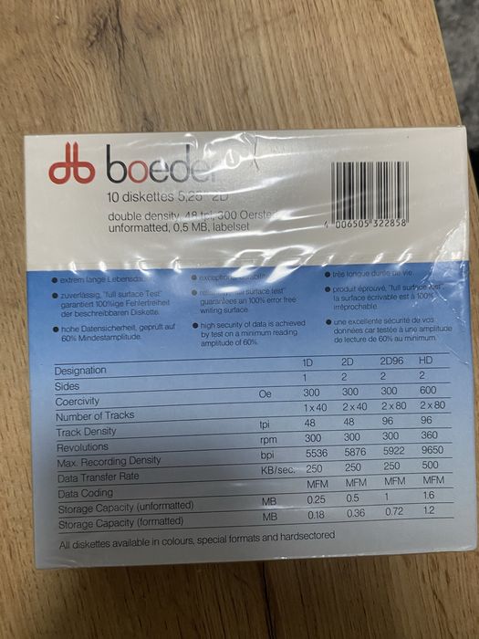 Dischete 5,25” sigilate
