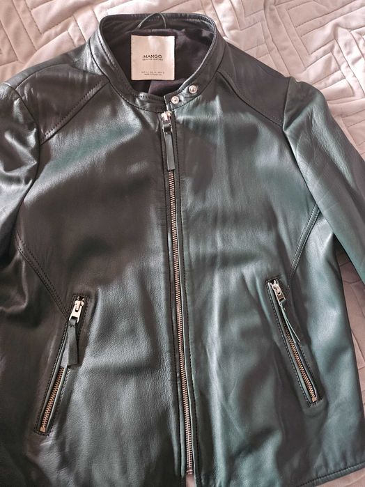 Geaca piele Mango