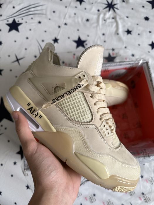 Jordan 4 Off White Sail