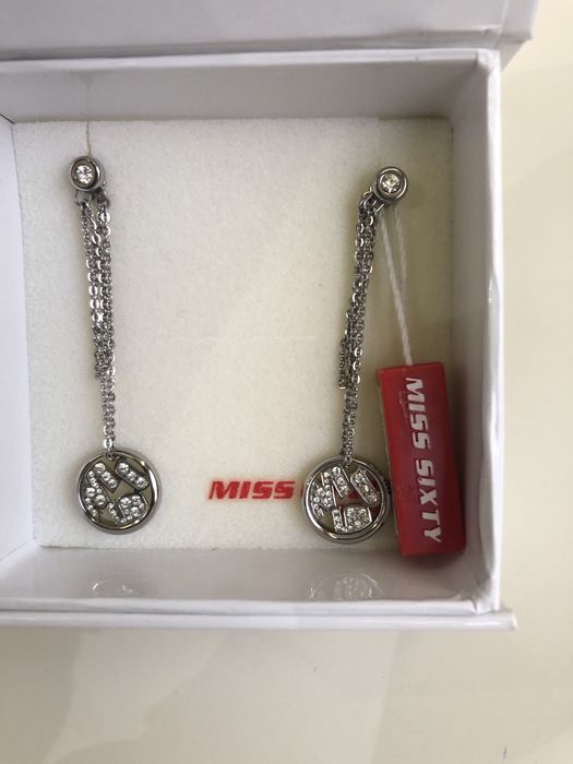 Нови оригинални обеци Miss sixty и гривна