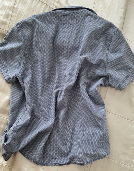 Angelo Litrico C&A L XL cămașă bărbați gri urban district premium denim casual smart  bumbac