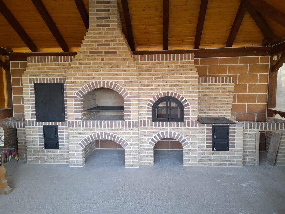 Șeminee, grătare, foișoare din cărămidă aparentă
