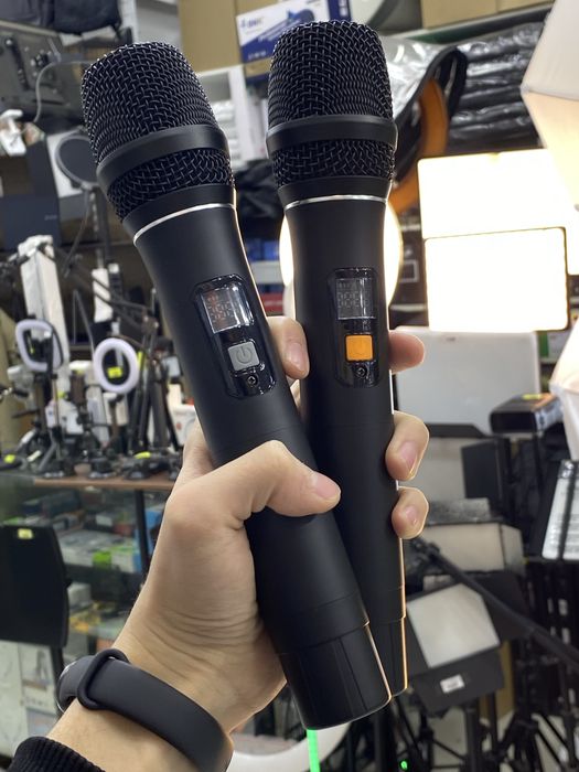 Караоке микрофон беспроводной 2 шт