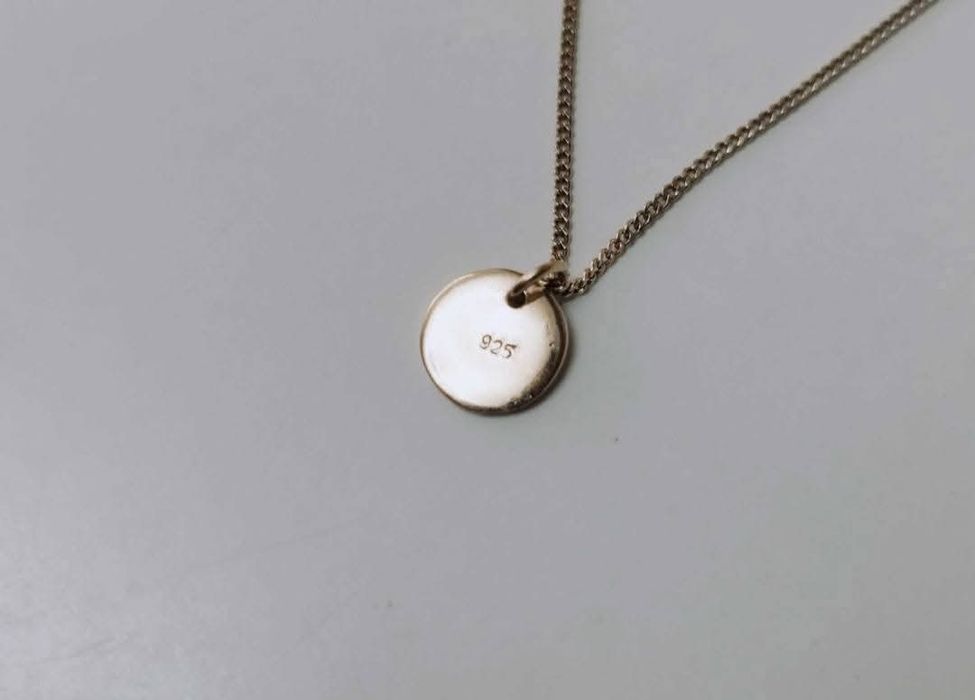 Colier lant dublu elegant din argint 925, placat cu aur, copii