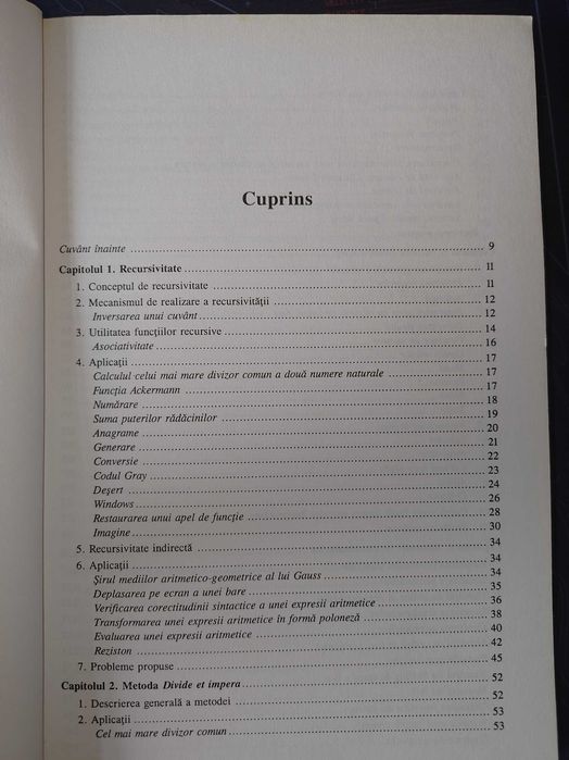 Carte Programarea in limbajul C/C++ pentru liceu, Volumul 2, Metode si tehnici de programare