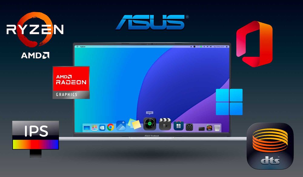 ASUS VivoBook 15, Windows 11 Pro, Office 2024 Pro