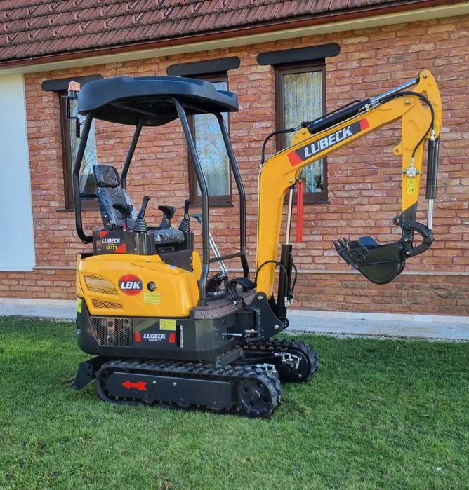 Miniexcavator 1.7 tone LUBECK EX-171. NOU!!Garanție 2 ani.