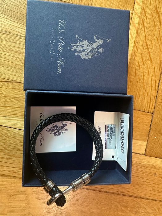 Мъжка кожена гривна на U.S.Polo Assn. since 1890