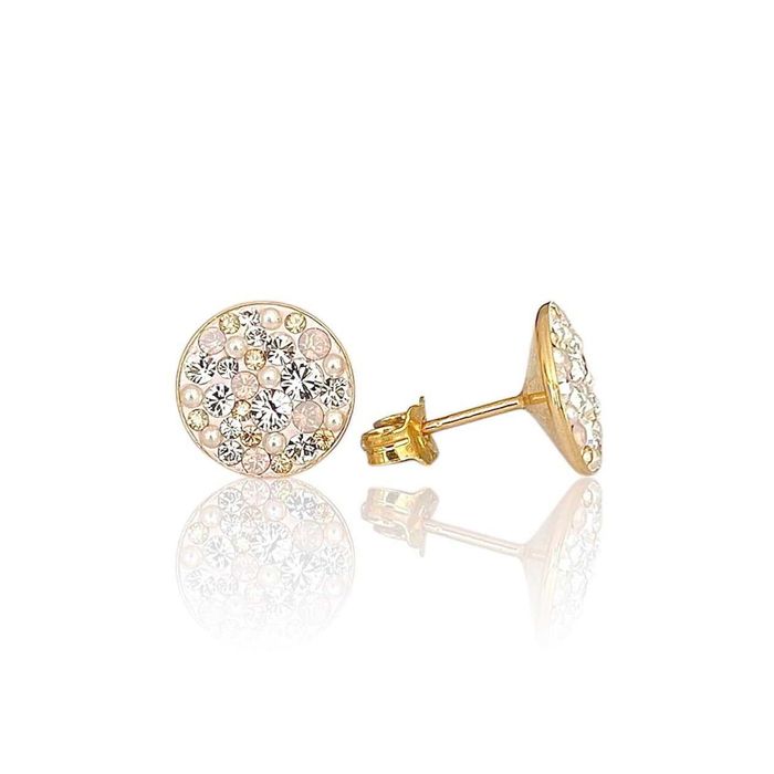 Дамски Сребърни Обеци с Перли и Кристали Swarovski/Перфектният Подарък