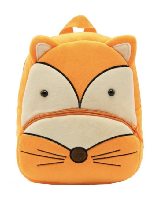 Ghiozdan Pufos cu vulpe pentru copii