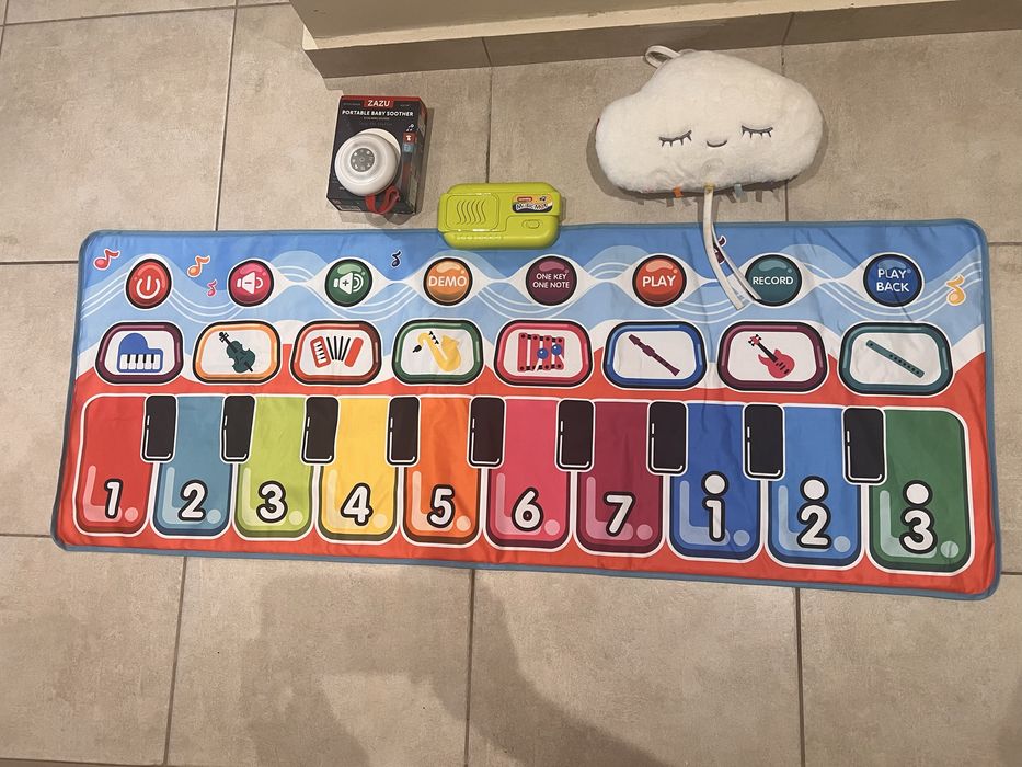Музикални играчки с бял шум - fisherprice, zazu и музикално килимче