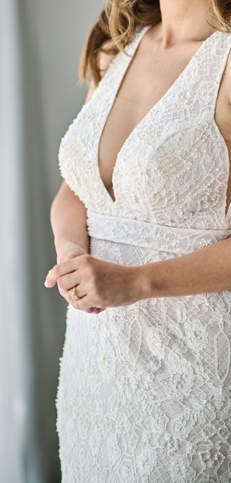 Vand rochie de mireasa sirena Ersa Atelier modelul Lia (nunta /M)