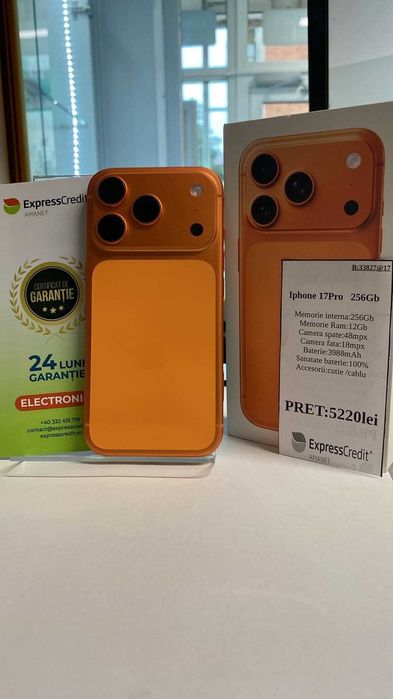 Iphone 17 Pro /256Gb( Tomesti b 33827) Garantie 2 ani !