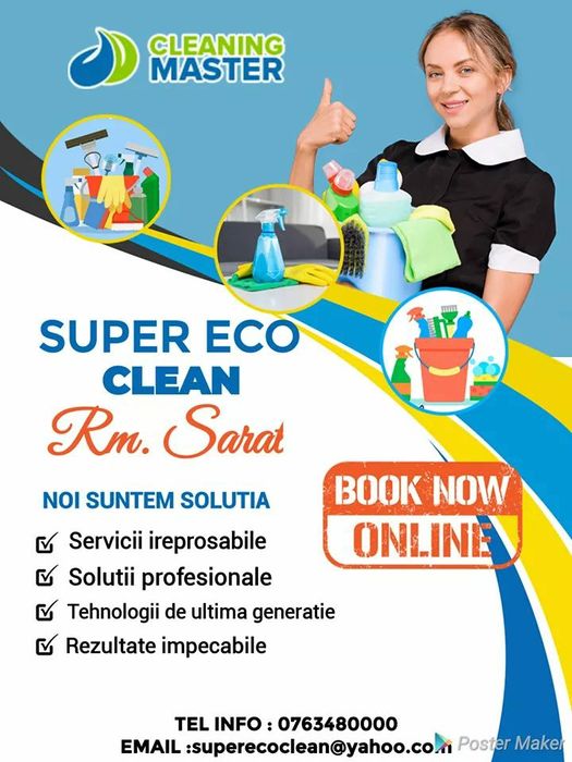 Super Eco Clean - Servicii curatatorie la domiciliu Rm Sarat , Buzau.
