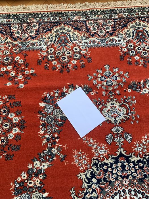 Covor plusat din lana, romanesc, nou, cu eticheta