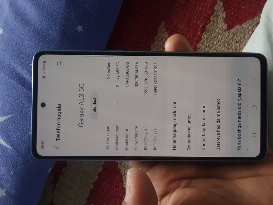 Samsung galaxy a 53 8ga 256