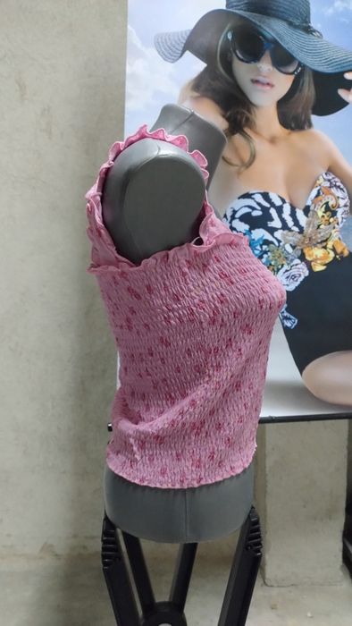 НОВ! Дамски топ PIECES 'Taylin', Розово