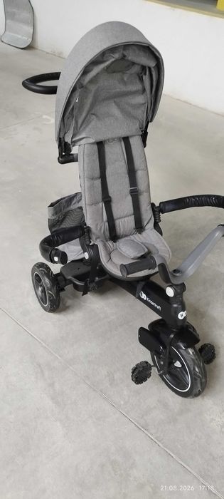 Триколка Kinderkraft Easytwist, Сив