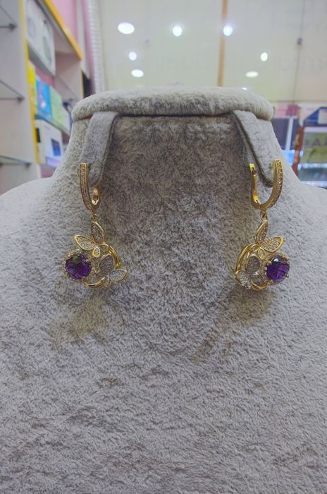 Эксклюзивные золотые женские серёжки