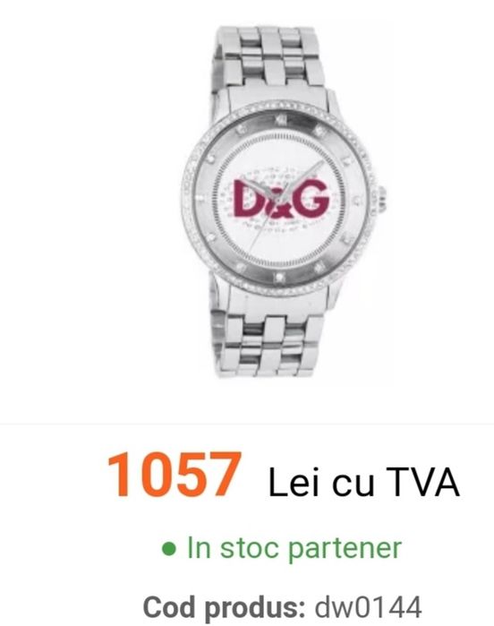 Ceas nou Dolce Gabana original 100%