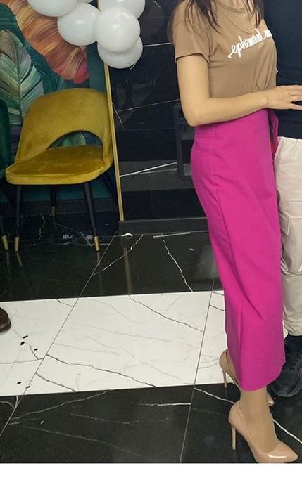 Длинная юбка на запахе