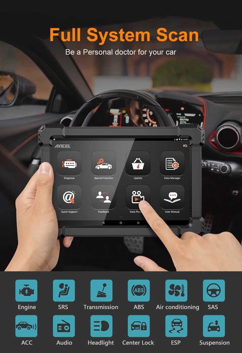 Мультимарочный автосканер Ancel x7 PLUS. Доставка по РК