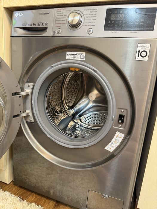 LG 9 kg avtomat kir yuvish mashinasi — a’lo holatida, to’liq ishlaydi