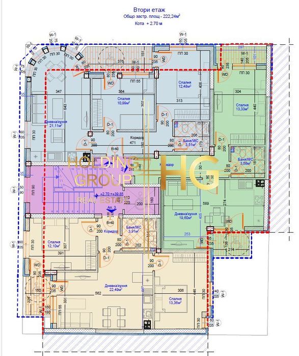 Продава се Тристаен апартамент в Варна, Център - 89 кв.м за 2661 €/кв.м - Снимка #3