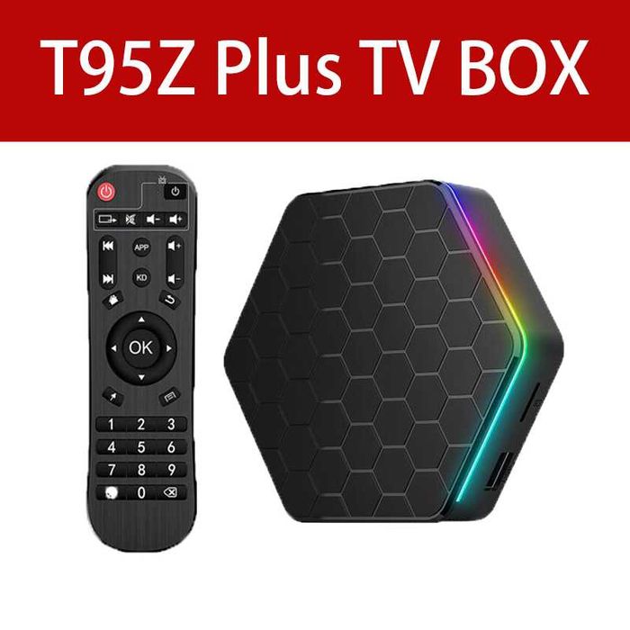 Android 12.0 TV Box, T95Z Plus 4GB RAM / 32GB ROM H618 Quad Core 64 bit, Supports 2.4G 5G Dual WiFi BT5.0 6K 3D H.265 Smart TV Boxes with Mini Backlit