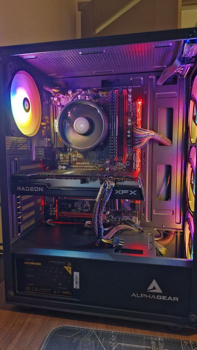 PC Gaming Ryzen 5, RX 7600 8GB, 16 GB RAM