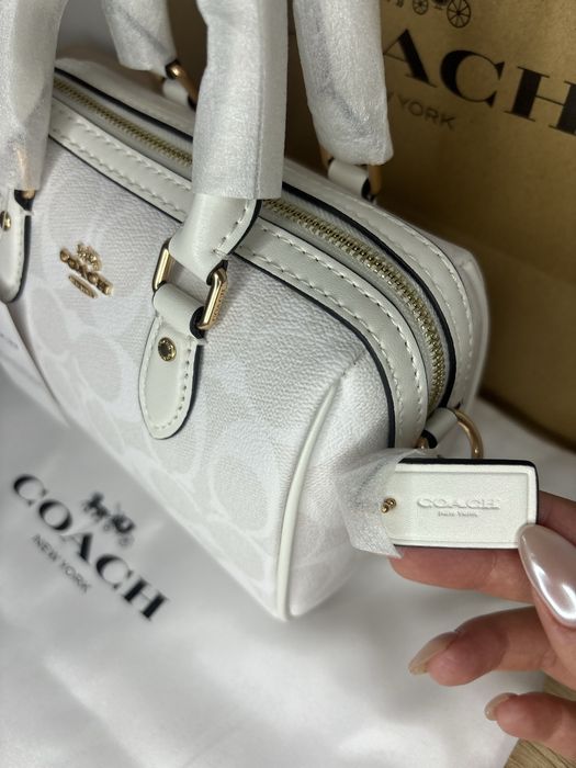 Coach/Mini Rowan/Бяла Чанта