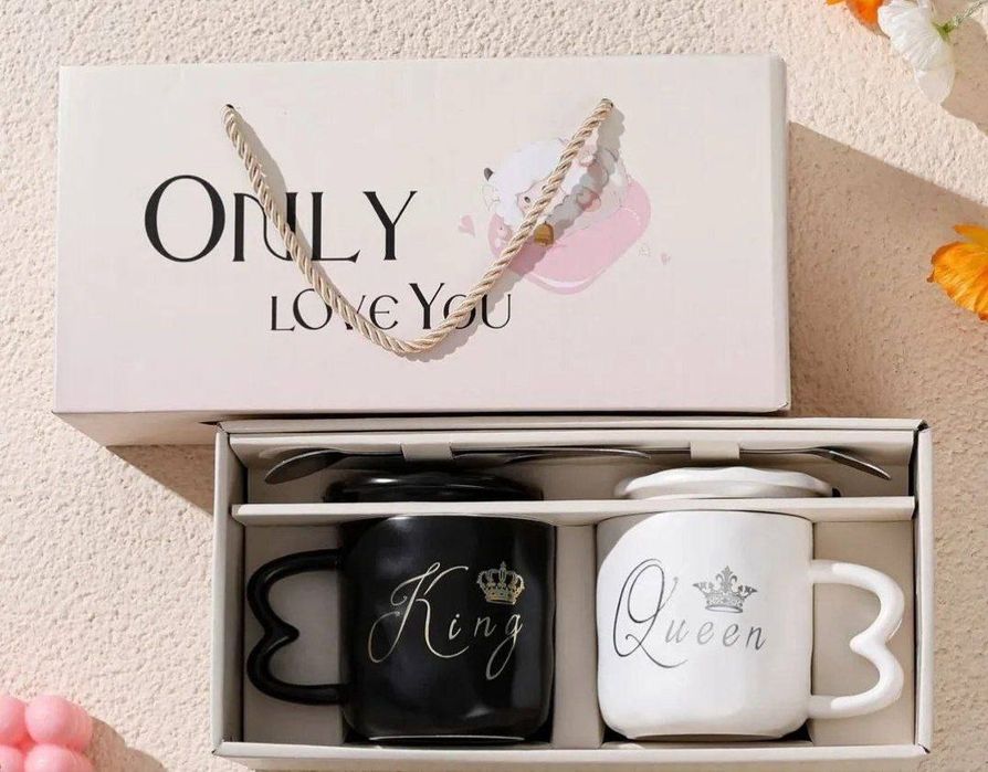 Парные набор кружек для чая и кофе, по 400 мл