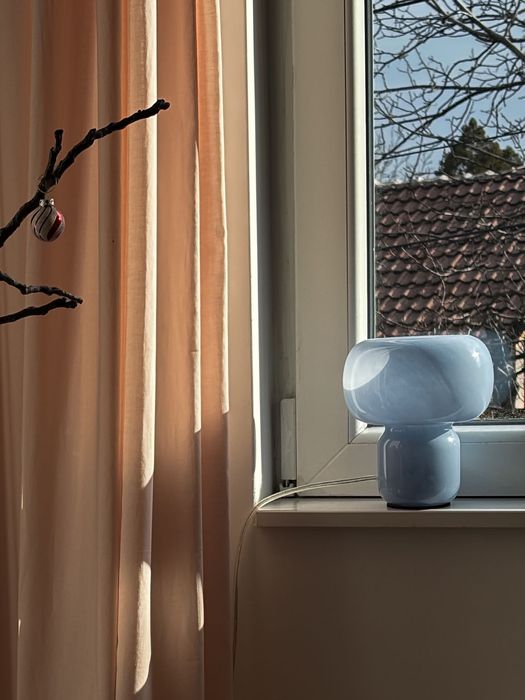 Лампа тип син мрамор