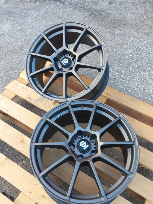 18.5x100 Sparco Gara  Matt Bronz 8j et35 57.1 ц.о Golf Polo A3 S3 Seat Skoda Чисто Нови..
