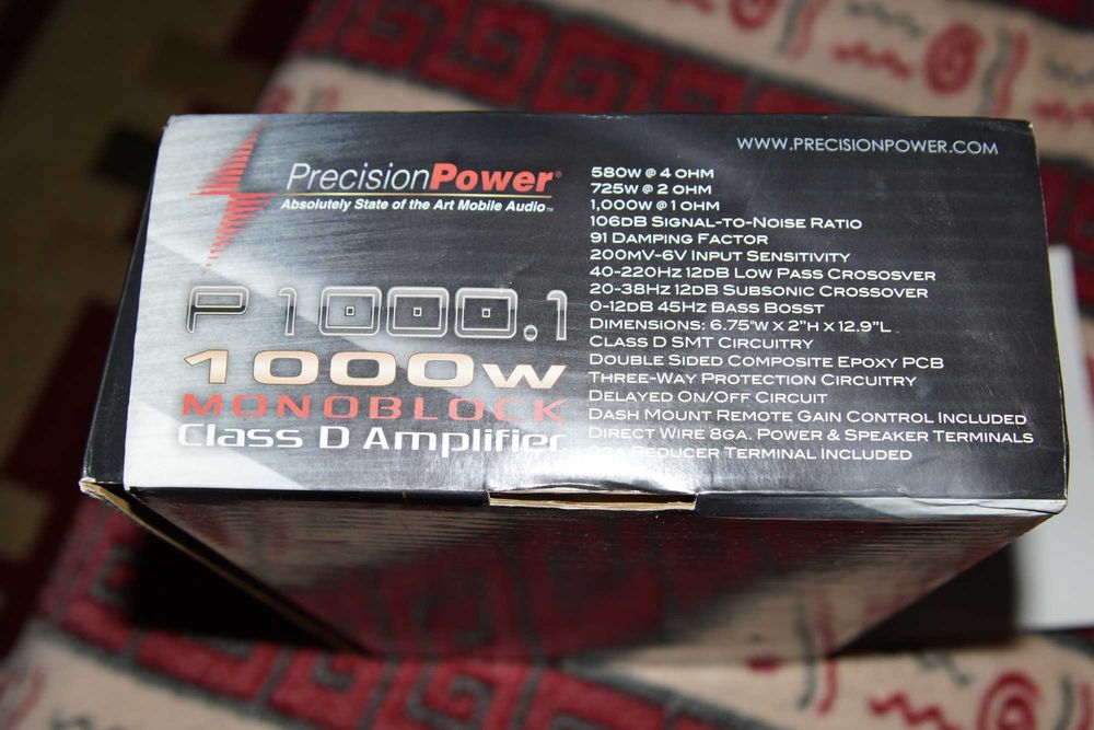 Усилитель автомобильный Precision Power P 1000.1