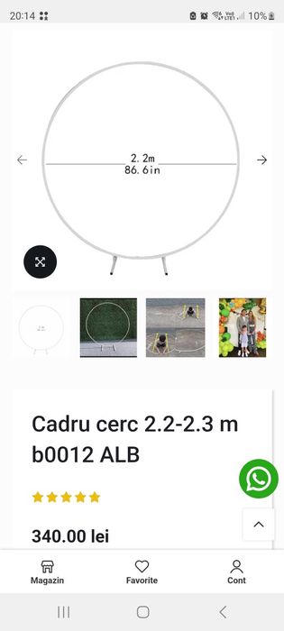 Arcada baloane cadru