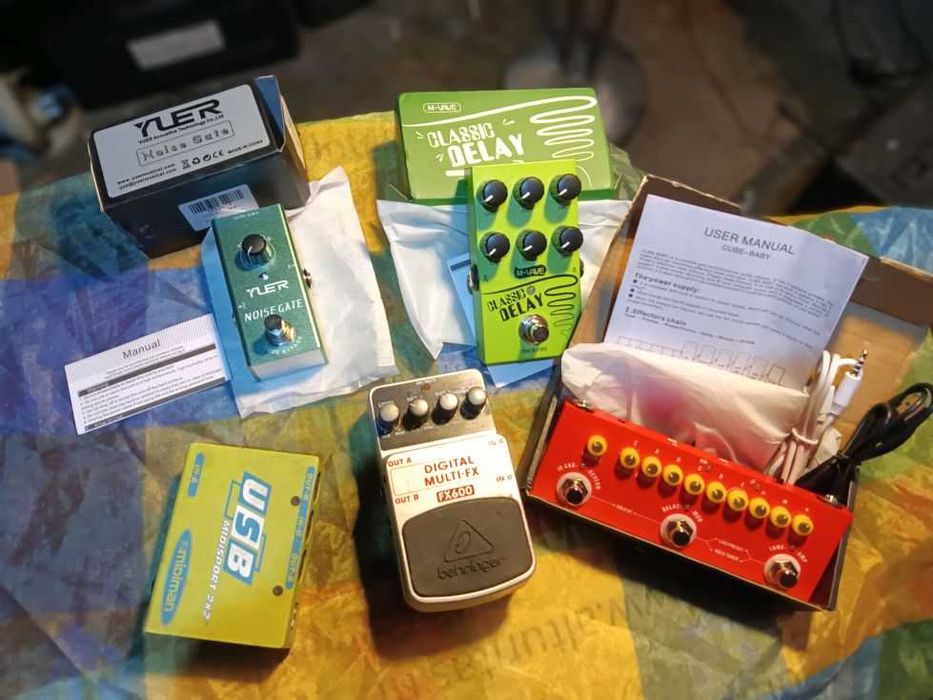 Ефект, ПЕДАЛ и ПРОЦЕСОР за китара -Distortion,Delay,Noise Gate, Multi