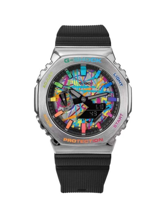 Ceas Casio g shock GM 2100 STEEL PRISM Black .Nou, Garantie 2ani