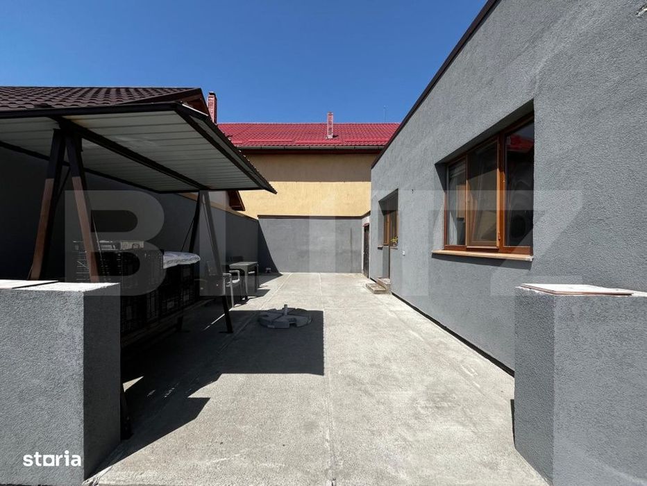 Casa individuala, 186 mp, un nivel, 1174 mp teren, zona Apahida