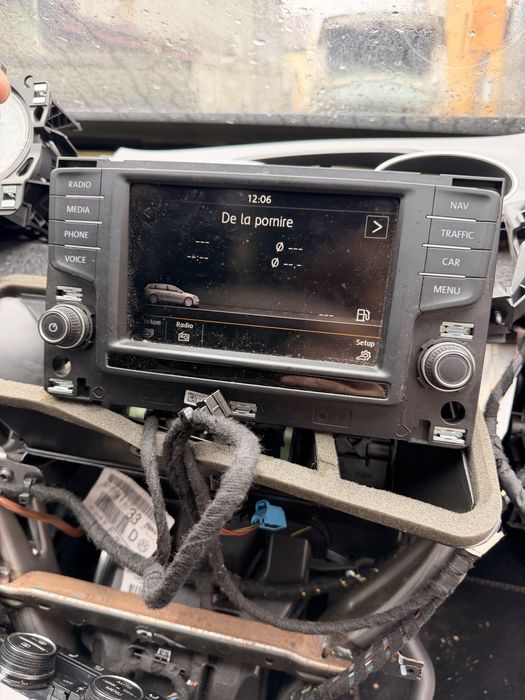 Navigatie Mib 2 std 2 ZR unitate torpedou display VW golf 7 passat b8