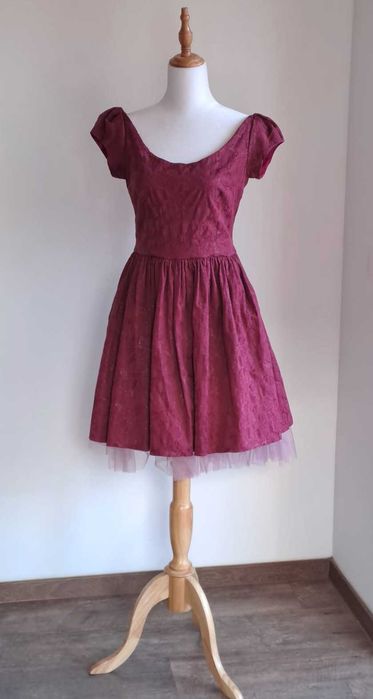 Rochie de ocazie roz fuchsia S-M