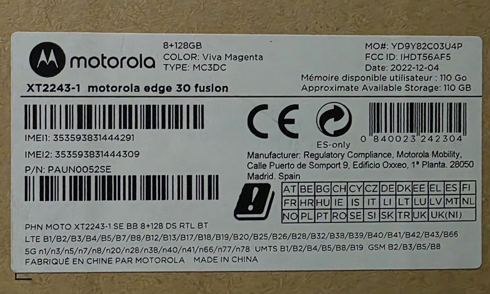 Se vinde Motorola Edge 30 Fusion