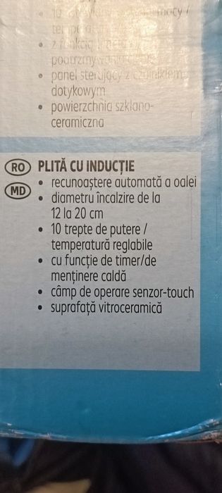 Plită cu inducție portabilă SwitchOn IC-D0201, 2000W
