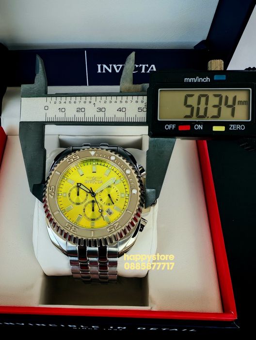 INVICTA Fury Silver green dial 50 mm, Инвикта нов ръчен часовник