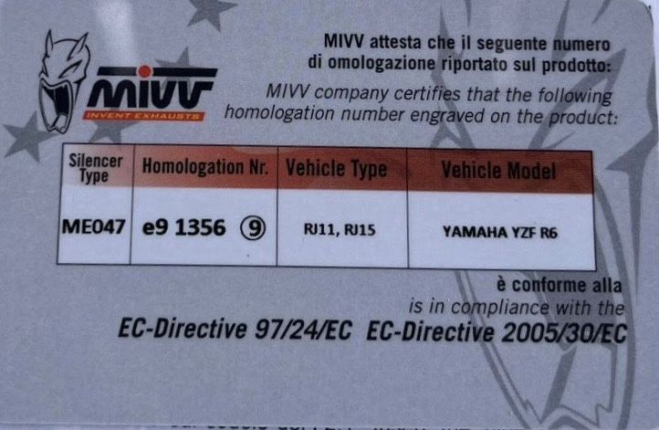 Toba mivv titanium yamaha honda kawasaki suzuki bmw ktm