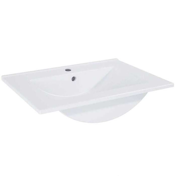 Мивка 615х465х20мм с плот за монтаж върху мебел, бял Roca Hebe