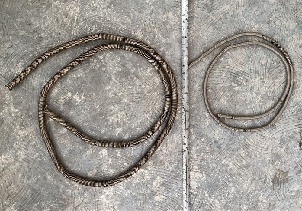 Продам нихром спираль (проволока), d=0.6мм, L=75см; d=1.1мм, L=110см