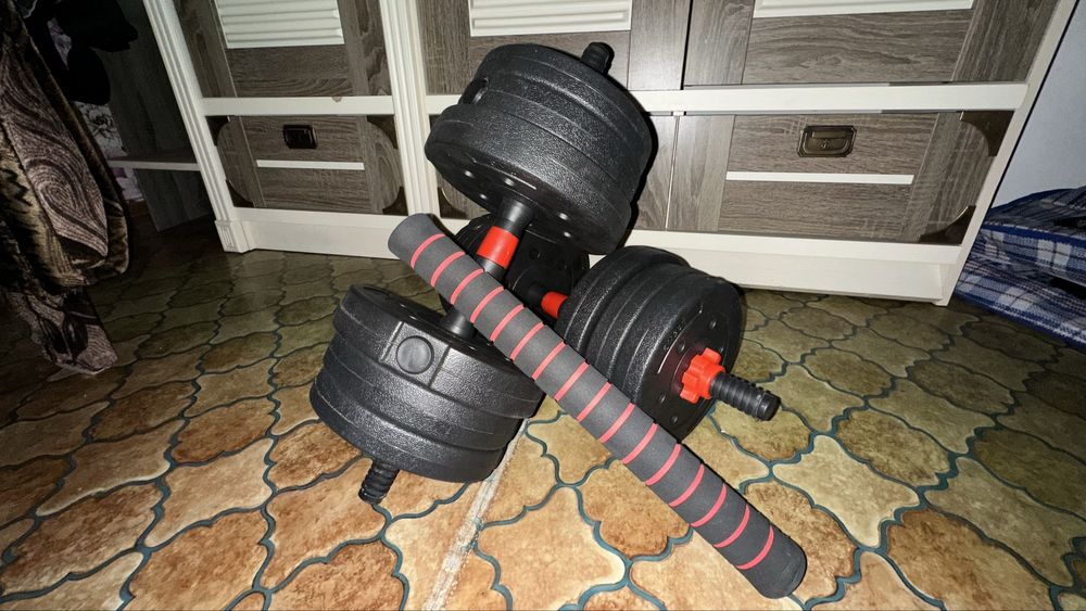 Продам гантели-штангу